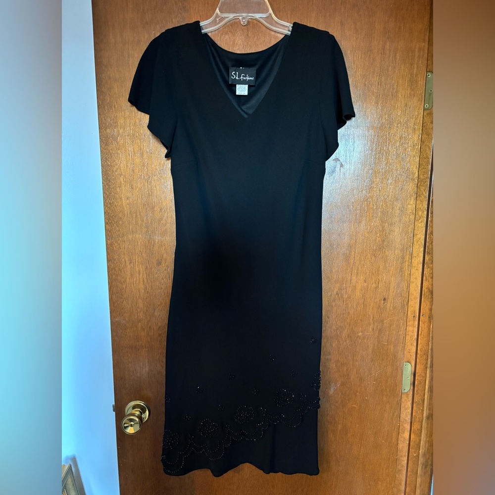S.L. Fashions Black Dress